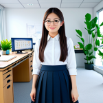**

"A professional female architect in a modest, stylish office outfit (fully clothed), standing in a brightly lit modern office space. The office features Sanrio-themed décor: subtle Hello Kitty desk accessories and Keroppi-themed plants. Background should include blueprints and architectural models. Safe for work, appropriate content, professional attire, perfect anatomy, correct proportions, natural pose, well-formed hands, proper finger count, natural body proportions, professional, modest, family-friendly, high-quality rendering."

**