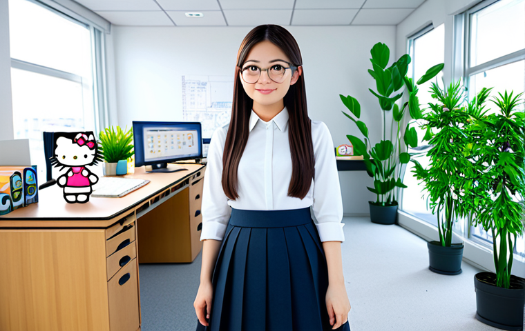 **

"A professional female architect in a modest, stylish office outfit (fully clothed), standing in a brightly lit modern office space. The office features Sanrio-themed décor: subtle Hello Kitty desk accessories and Keroppi-themed plants. Background should include blueprints and architectural models. Safe for work, appropriate content, professional attire, perfect anatomy, correct proportions, natural pose, well-formed hands, proper finger count, natural body proportions, professional, modest, family-friendly, high-quality rendering."

**